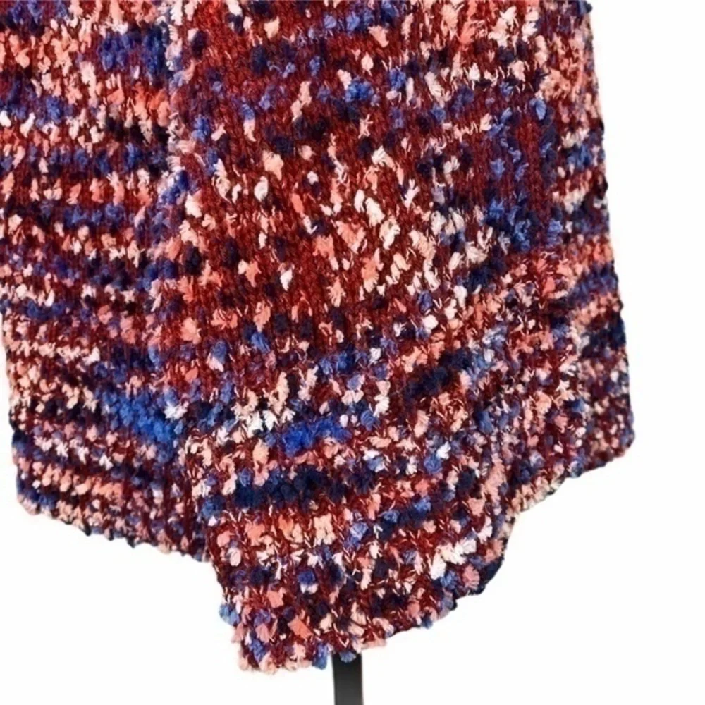 NWT Andrew Marc New York Button Down Multicolor Textured Cardigan Sweater Size M